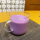 紫芋豆乳バナナスムージー